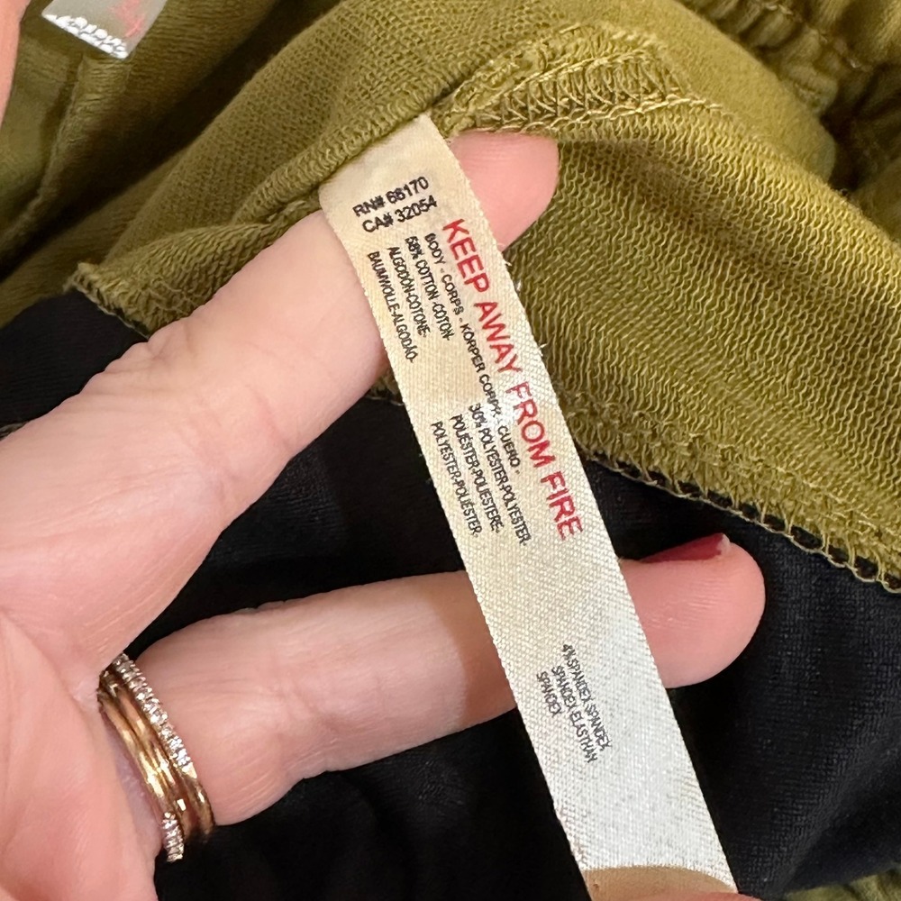 Free People Movment Womens Sweatpants Small Olive Green Joggers Field Goal - Picture 4 of 11